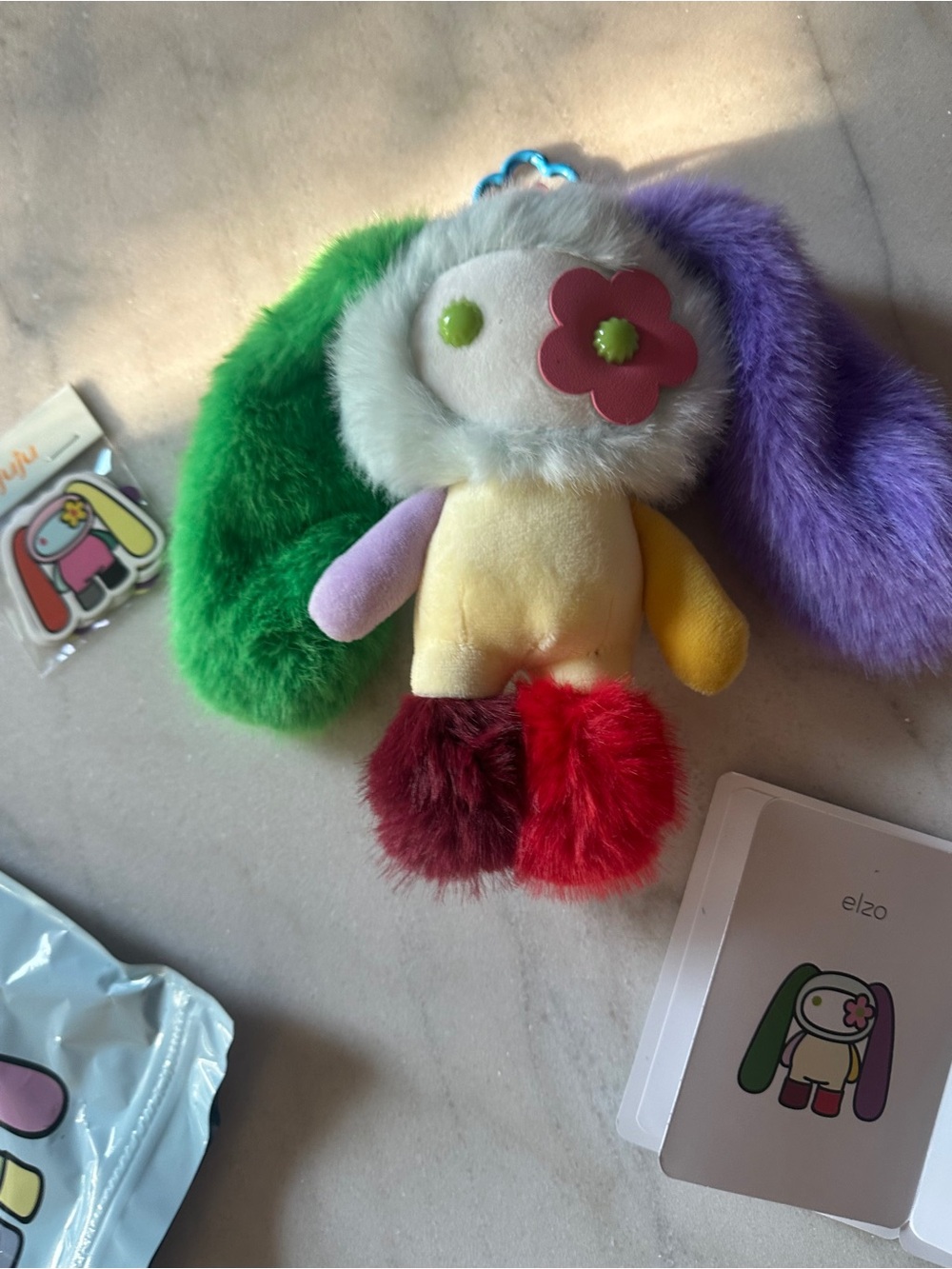 JUJU HENDRY-Multicolor Juju Bunny bag charm